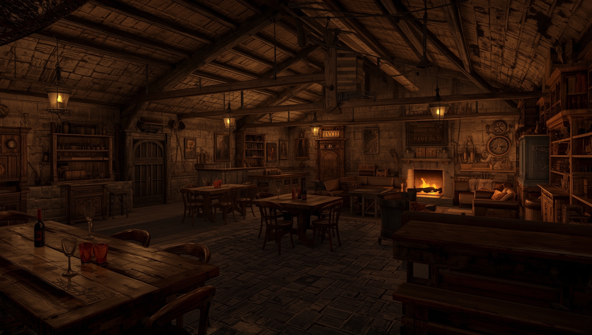 Charles Mandrake Book depiction of a tavern