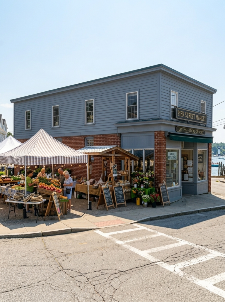 Pier Street Market, East Bay, Maine